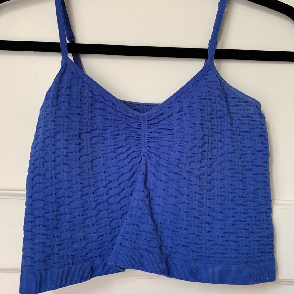 Urban Outfitters seamless blue crop top tank top S